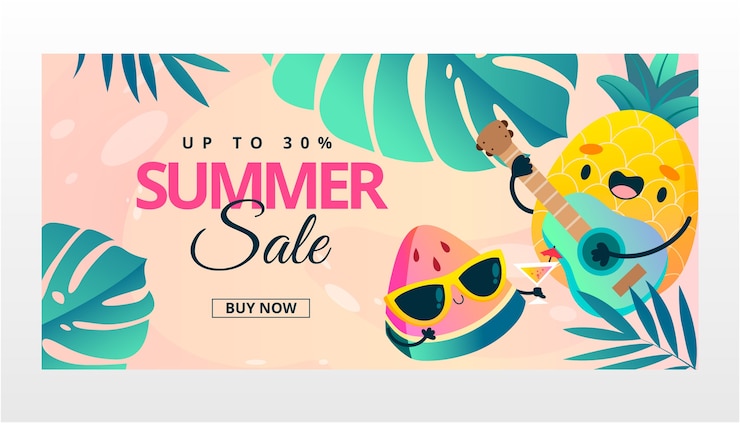 Free Vector gradient sale banner template