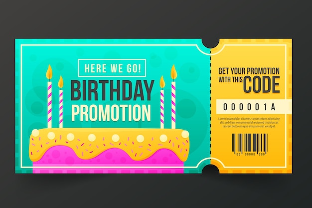 Free vector gradient sale coupon design template