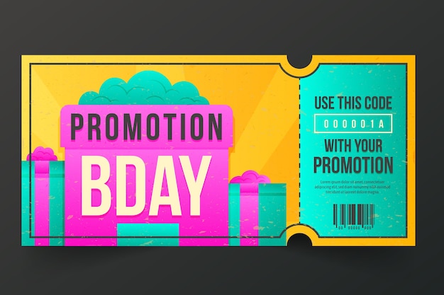 Free vector gradient sale coupon design template