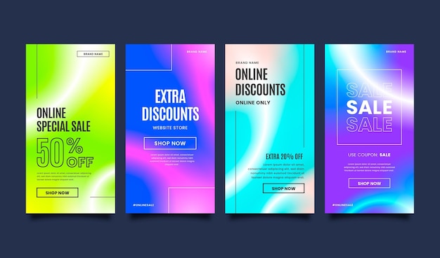 Gradient sale instagram story collection