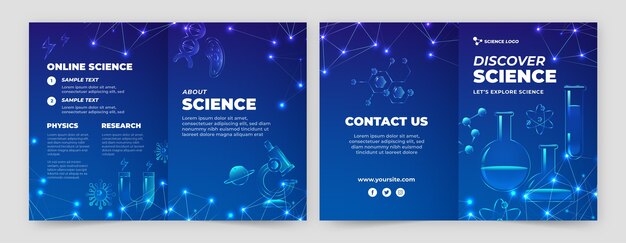 Gradient science brochure template