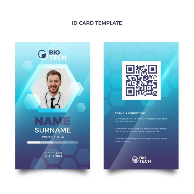 Gradient science id card