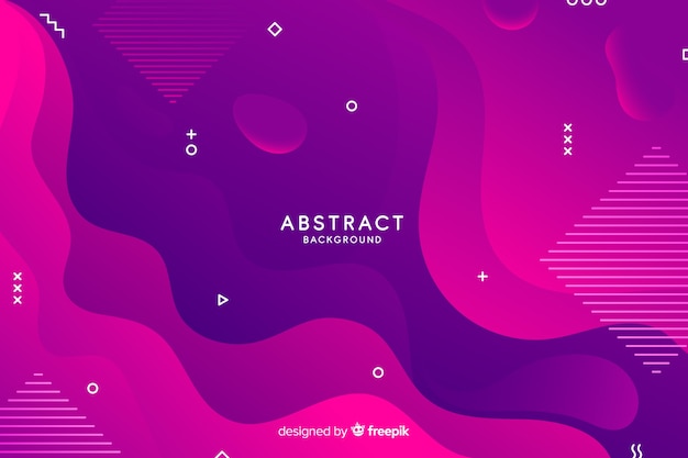 Free vector gradient shapes abstract background