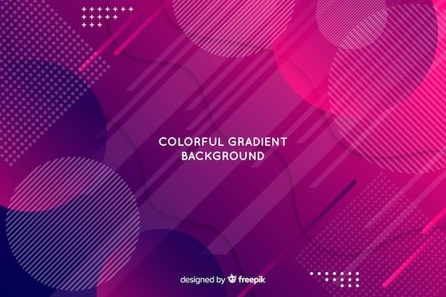 Gradient shapes background