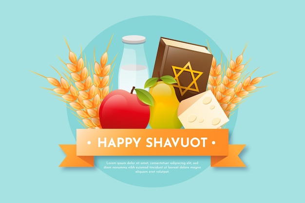 Gradient shavuot background