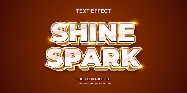 Free vector gradient shine spark text effect