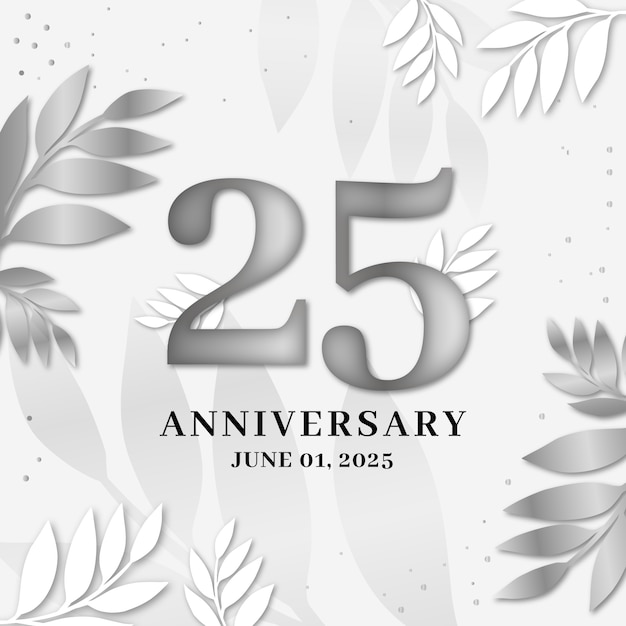 gradient silver wedding illustration