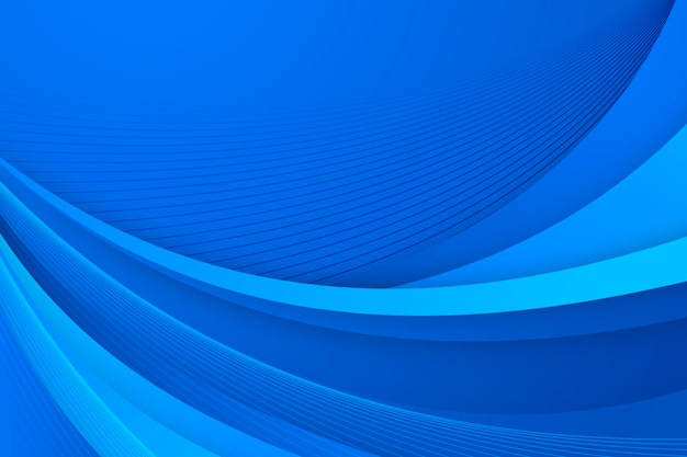 Free vector gradient smooth blue lines background