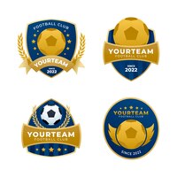Gradient soccer logo template