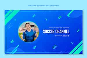 Free vector gradient soccer template