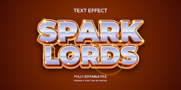 gradient spark lords text effect