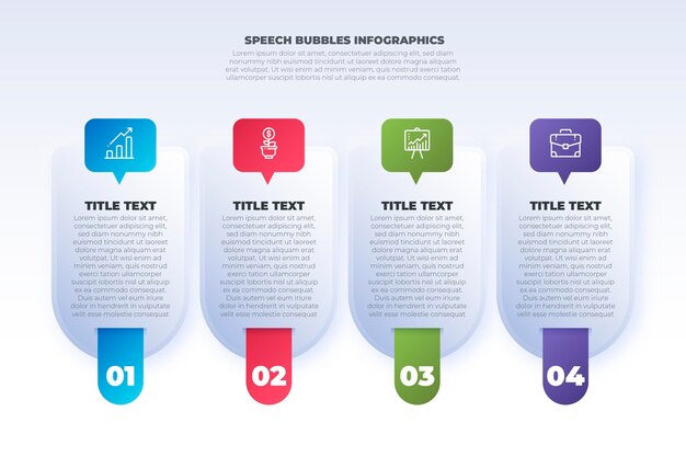 グラデーション音声bublesインフォグラフィック