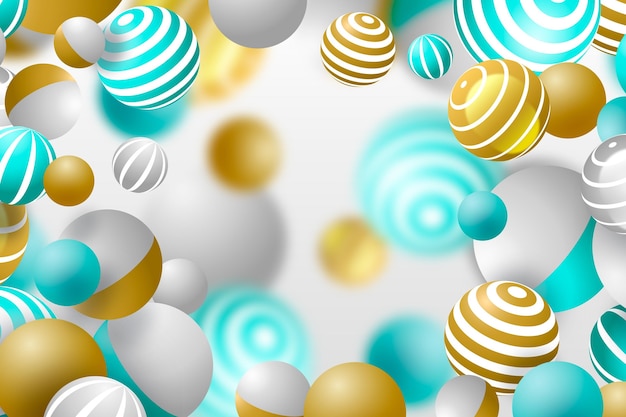 Gradient spheres background