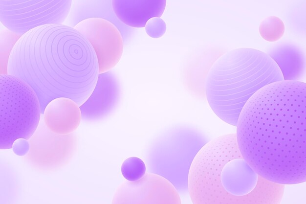 Gradient spheres background