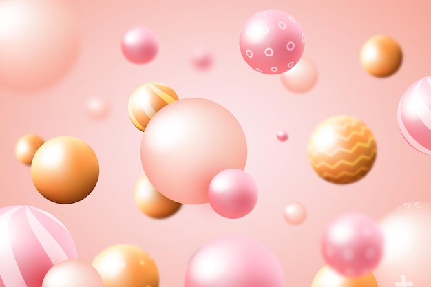 Gradient spheres background