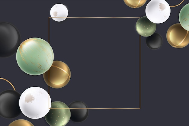 Free vector gradient spheres background