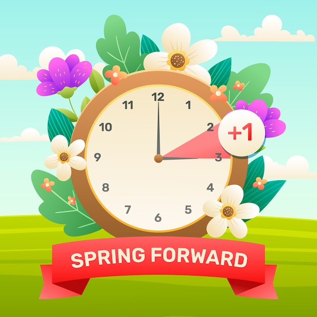 Gradient spring forward illustration