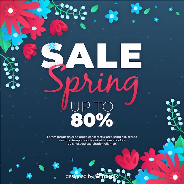 Gradient spring sale background