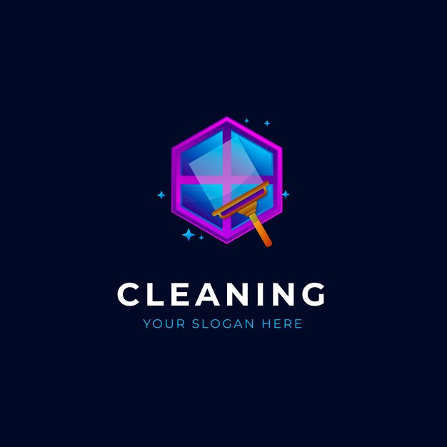 Gradient squeegee logo