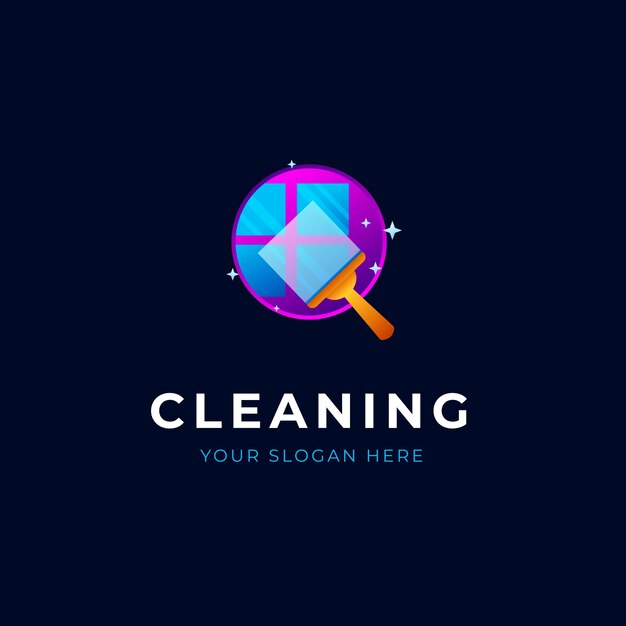 Gradient squeegee logo