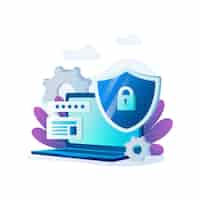 Vettore gratuito illustrazione gradiente ssl