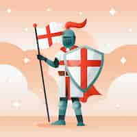 Free vector gradient st george's day illustration