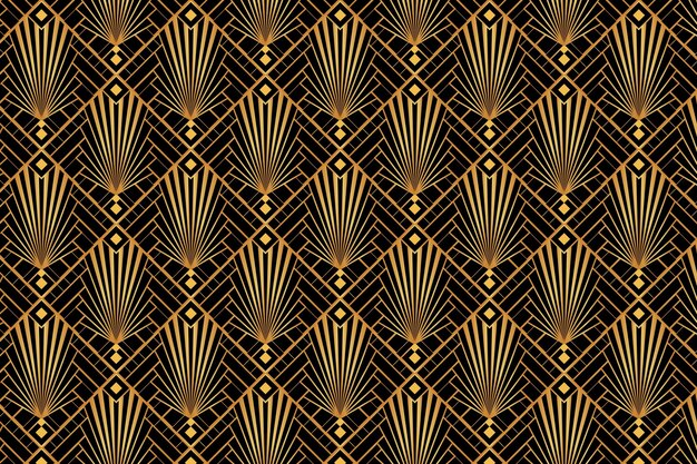 Gradient style art deco pattern