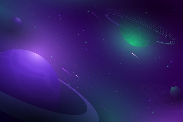 Free vector gradient style galaxy background