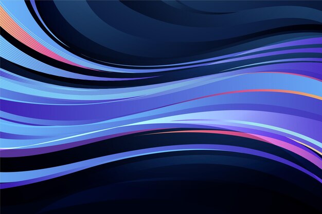 Gradient style wavy lines background