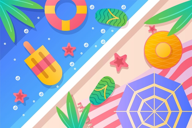 Gradient summer background for videocalls