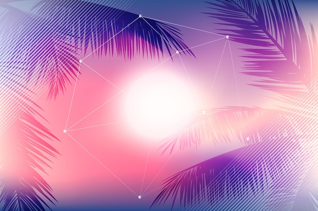 Free vector gradient summer background for videocalls