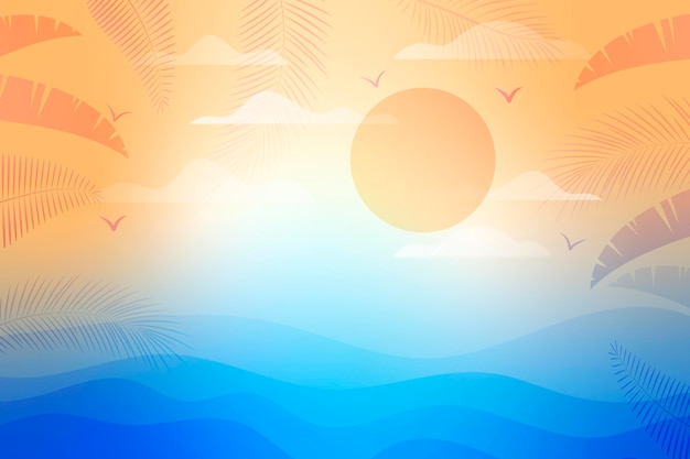 Gradient summer background for videocalls