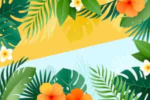 Free vector gradient summer background for videocalls