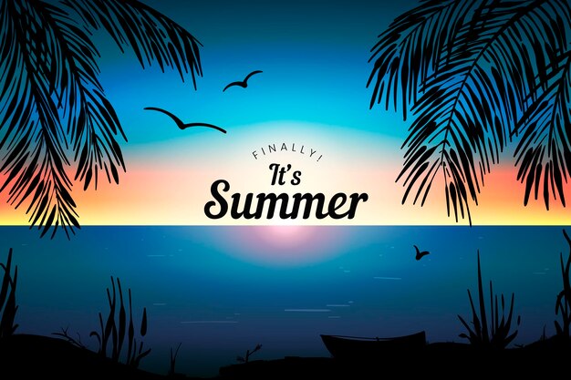 Gradient summer background