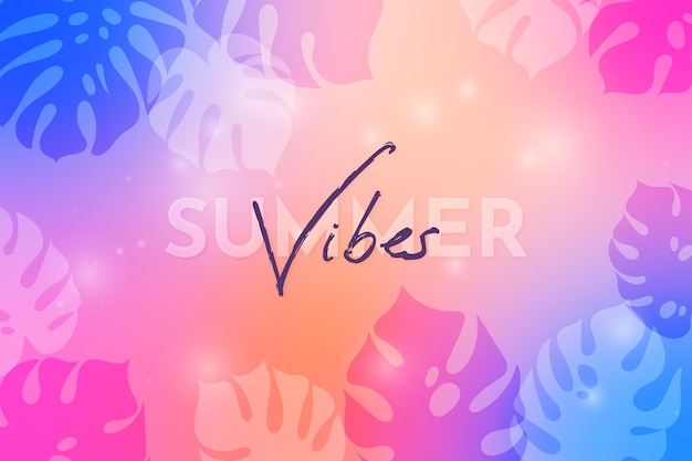 Free vector gradient summer background