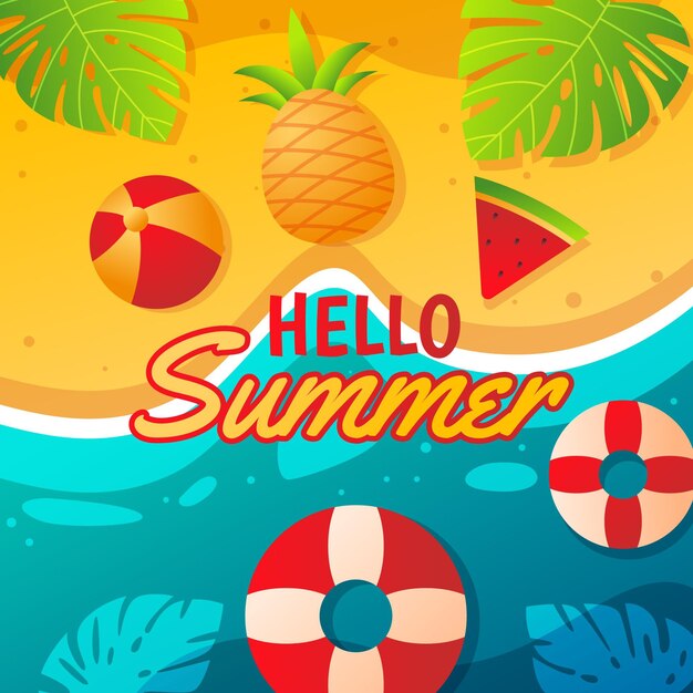 Gradient summer background