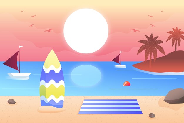 Gradient summer background