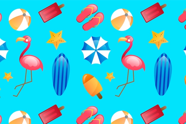 gradient summer pattern design