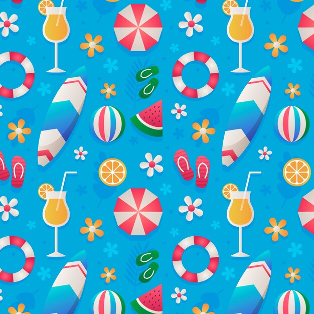 Gradient summer pattern design