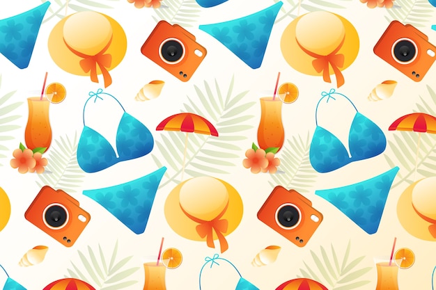 Gradient summer pattern design