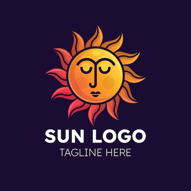 Gradient sun logo