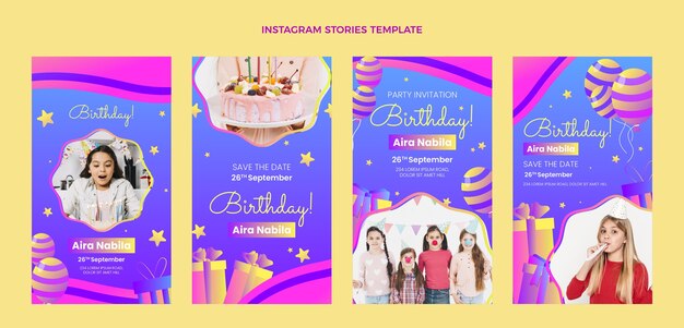 그라디언트 스위트 16 인스타그램 스토리 컬렉션