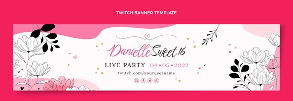 Gradient sweet 16 twitch banner