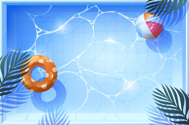 Gradient swimming pool background