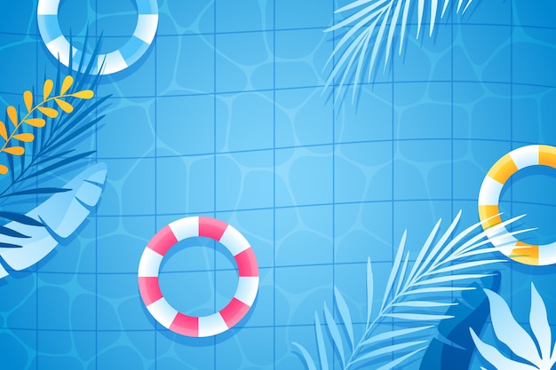 Gradient swimming pool background