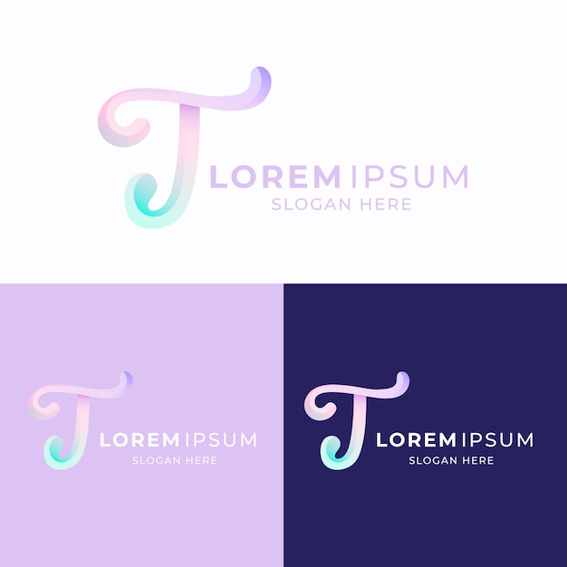 Gradient T Letter Logo
