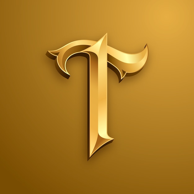 Шаблон логотипа градиента t