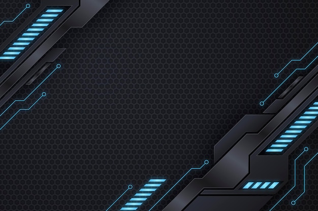 Gradient tech futuristic background