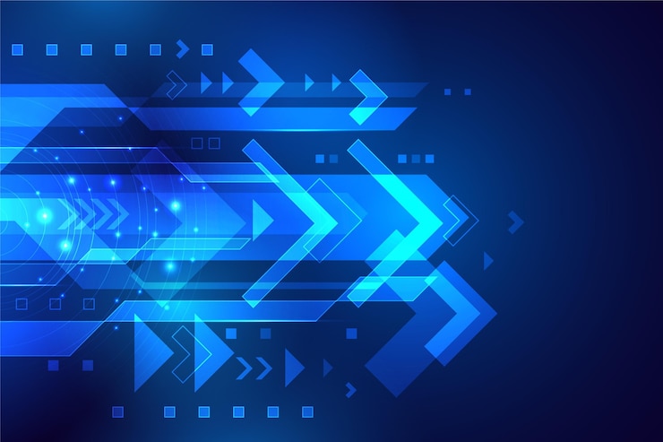 Free Vector gradient technology futuristic background