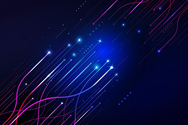 Gradient technology futuristic background